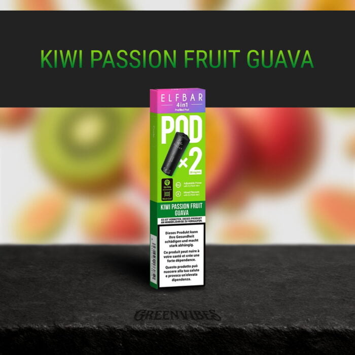 Elfbar 4in1 Pods | Kiwi Passion Fruit Guava 2% – Bild 2
