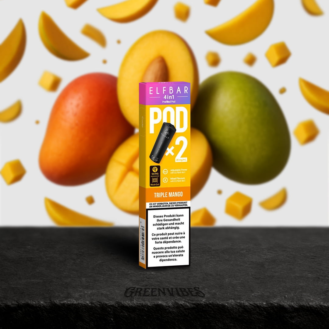 Elfbar-4in1-pods-Triple-Mango Elfbar 4in1 Pods | Triple Mango 2% – Bild 1