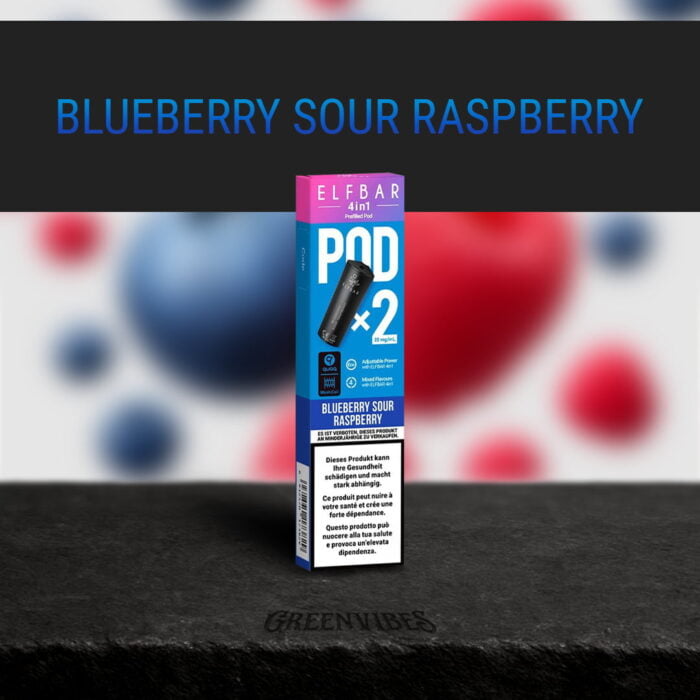 Elfbar 4in1 Pods | Blueberry Sour Raspberry 2% – Bild 2
